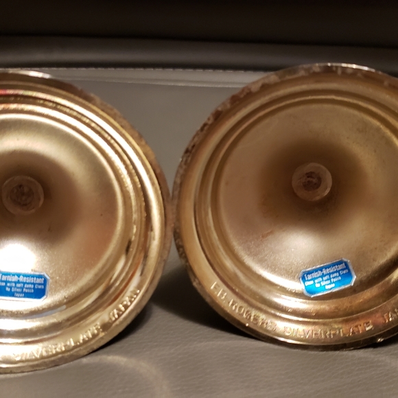 FB Rogers set of  silver plated Japan candle stick holders - Picture 3 of 5